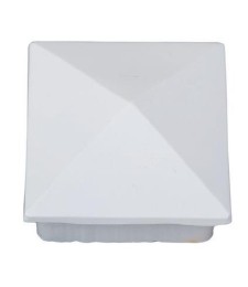 Remate Pirámide Aluminio 80x80 Negro | Herrajes HE