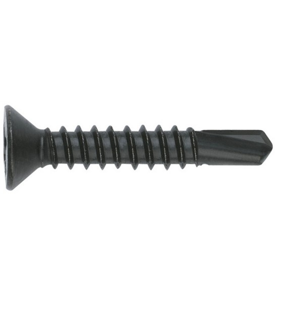 Tornillo Autotaladrante Avellanado 4.2x38 Negro | Herrajes HE