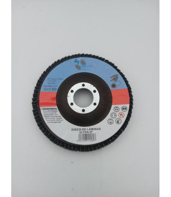 Disco de Láminas 115x22 Grano Z80 | Herrajes HE