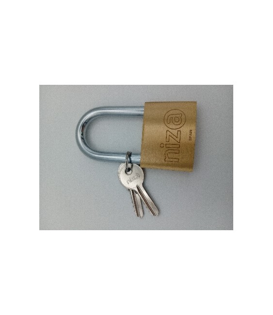 Candado Niza Arco Largo AL-60 Latón Ref.19847 | Herrajes HE