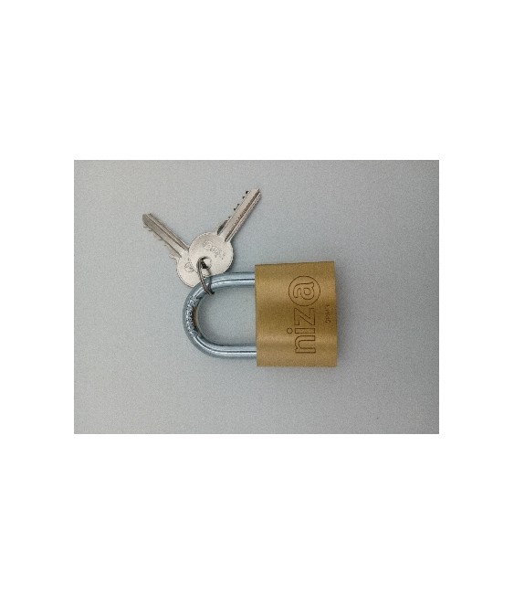 Candado Niza Arco Corto AN-50 Latón Ref.19839 | Herrajes HE