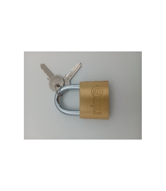 Candado Niza Arco Corto AN-50 Latón Llaves Iguales | Herrajes HE