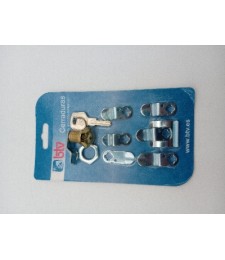 Cerradura Metálica Buzón Dorada RF-60004 KIT-2 | Estilo y Seguridad | Herrajes HE