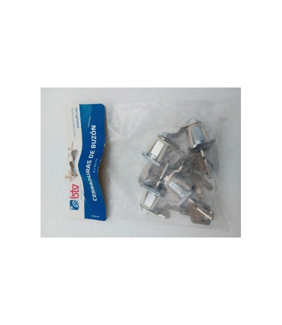 Cerradura Buzón BTV Suelta Barajas Logo Cromo | Herrajes HE