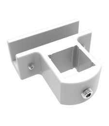 Soporte Cristal Fijo Madeira 30x30 Blanco | Herrajes HE