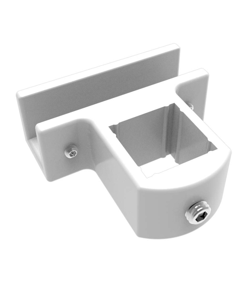 Soporte Cristal Fijo Madeira 30x30 Blanco | Herrajes HE