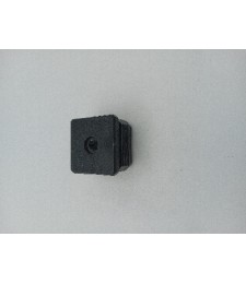 Tapón 25x25 Negro Roscada M8 para Perfiles | Herrajes HE