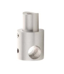 Conector Largo Tubo 42.4 V12 Inox 304 SAT | Herrajes HE