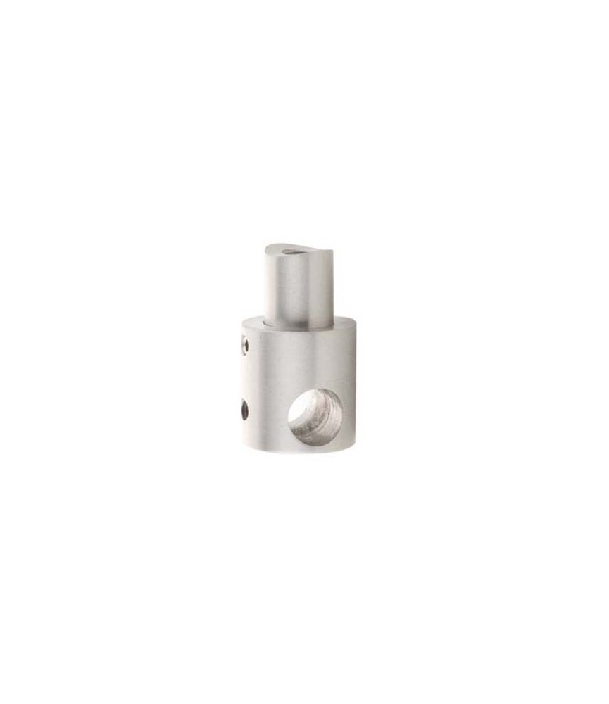 Conector Largo Tubo 42.4 V12 Inox 304 SAT | Herrajes HE