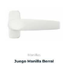 Manivela Recuperable Berral Blanca | Herrajes HE