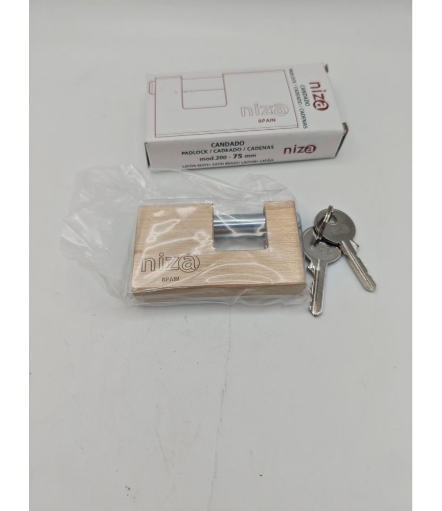 Candado Niza Petaca 200-75 Latón | Herrajes HE
