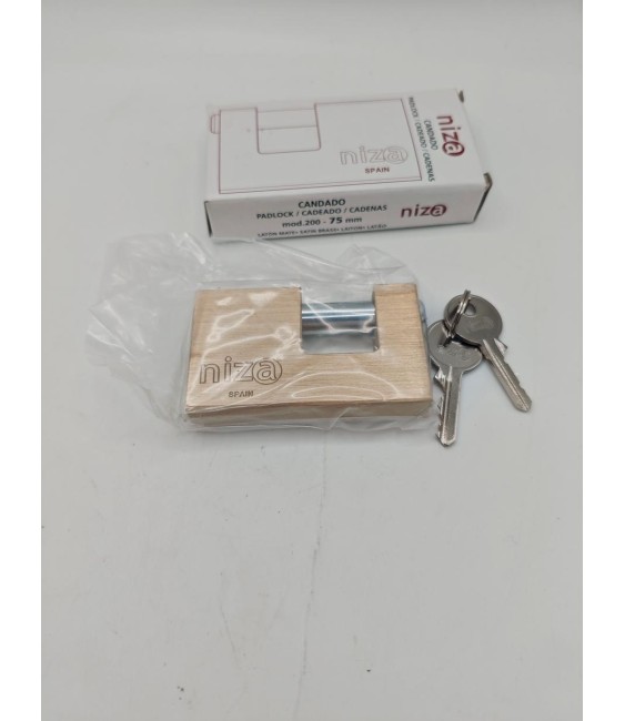 Candado Niza Petaca 200-75 Latón | Herrajes HE