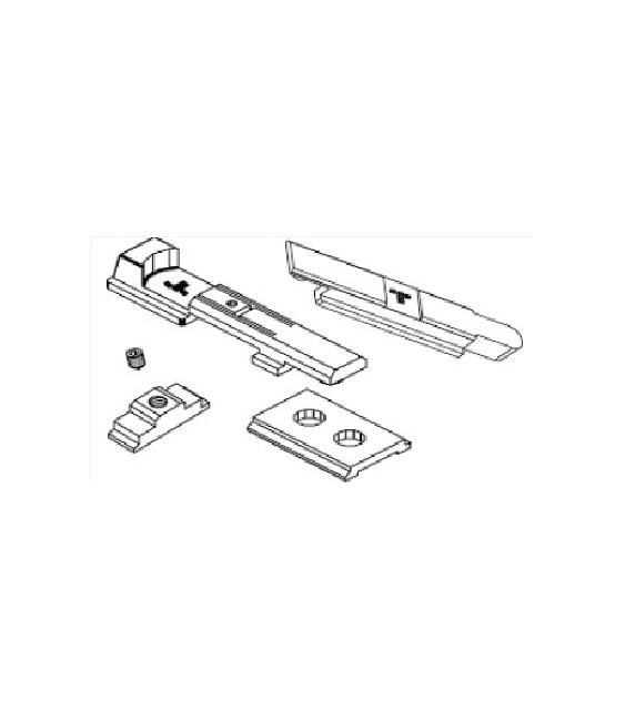 Kit T Inversora 40x20 Negro RF-2025 | Herrajes HE