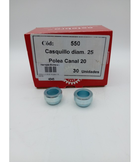 Casquillo 20mm Poleas C10 Ref-551 | Herrajes HE