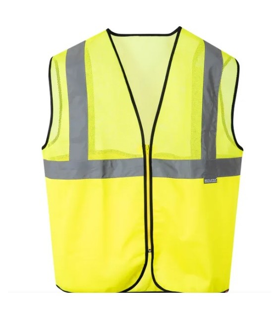 Chaleco Reflectante Talla L con Cremallera | Herrajes HE