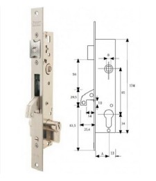 Cerradura TESA 2241/25 3NI Seguridad | Herrajes HE