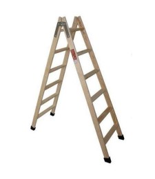 Escalera Madera 8 Peldaños Plegable Robusta | Herrajes HE