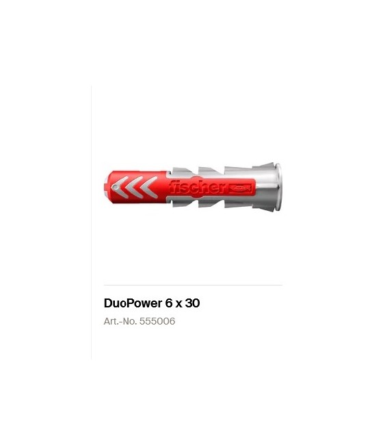 Taco DuoPower 6x30 Fischer | Herrajes HE