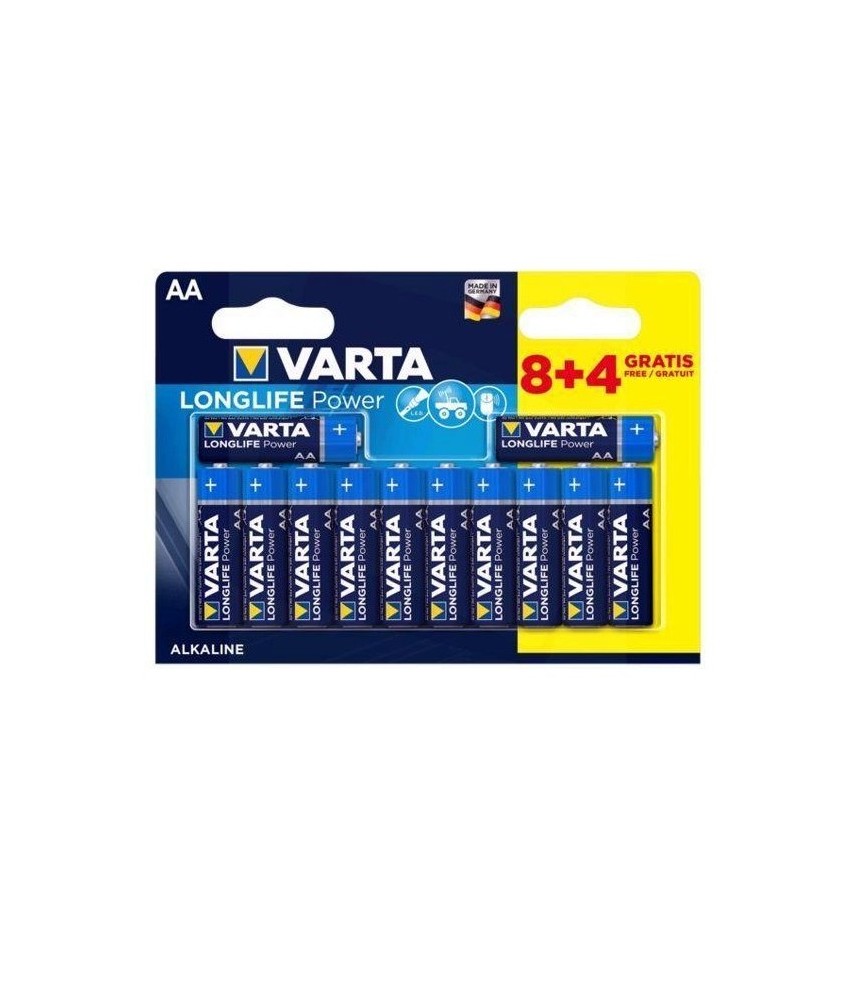 Pila Varta Longlife Power AA LR06 B/8+4 | Herrajes HE