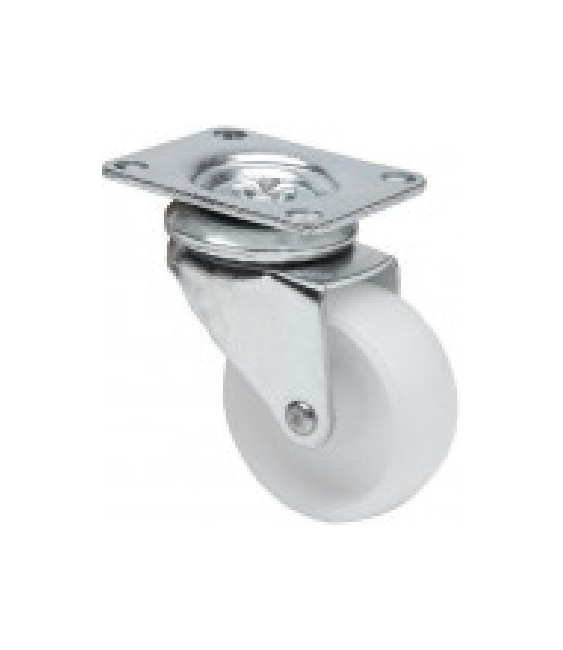 Rueda 2-0042 KG 60 Poliamix Blanca | Herrajes HE