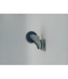 Rueda Giratoria KG 22 Plástico Gris | Herrajes HE