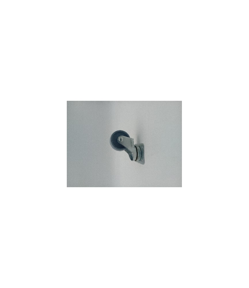 Rueda Giratoria KG 22 Plástico Gris | Herrajes HE