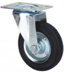 Rueda Giratoria 2-0225 Goma Negra | Herrajes HE