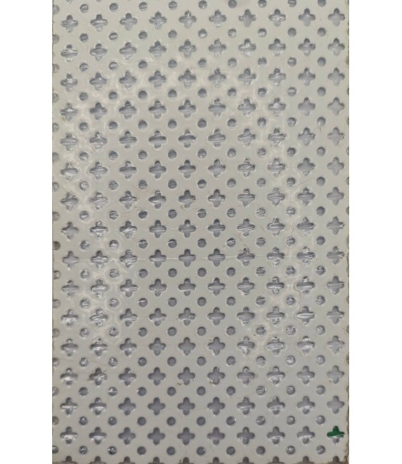 Chapa Perforada Trébol Blanco 2000x1000x0.6mm | Herrajes HE