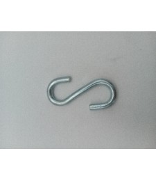 Ganchos Forma S" Hierro Zincado 30mm | Herrajes HE"