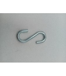 Ganchos Forma S" Hierro Zincado 40mm | Herrajes HE"
