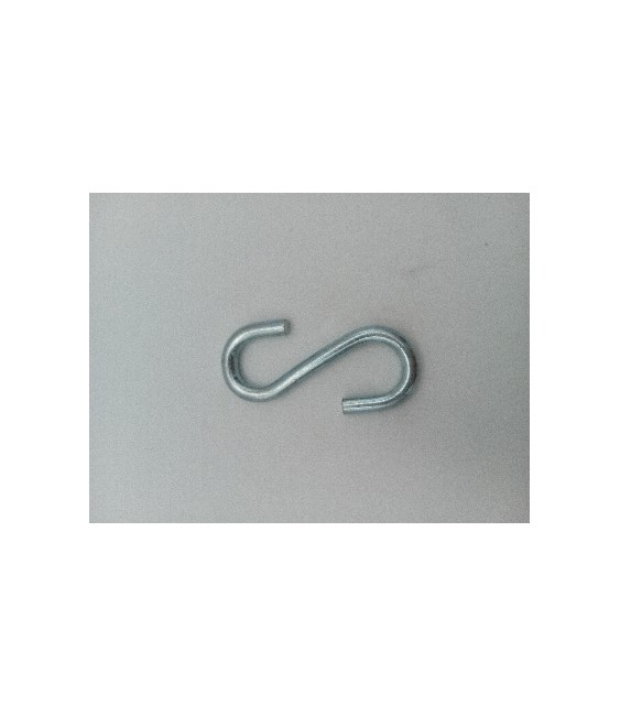 Ganchos Forma S" Hierro Zincado 70mm | Herrajes HE"