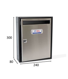 Buzón Teide Acero Inoxidable Ref-05866 | Herrajes HE