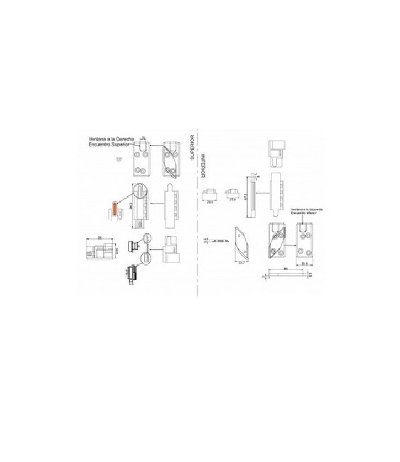 Kit Simple Hoja Cremona Estandar RF-2015 | Herrajes HE