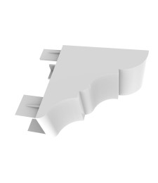 Remate Pérgola 80x40 Blanco | Diseño y Protección | Herrajes HE