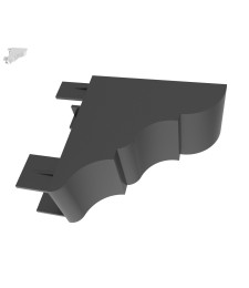 Remate Pérgola 80x40 Negro | Estilo y Durabilidad | Herrajes HE