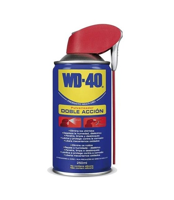 Aceite WD-40 Silicona 250ml Doble Acción Protección | Herrajes HE