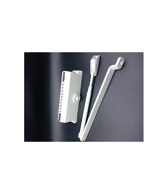 Muelle Justor 12RL Blanco Cierre Automático | Herrajes HE