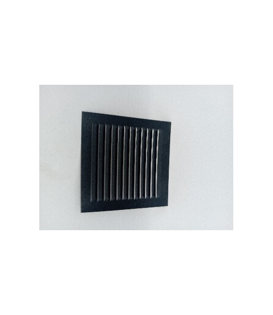 Chapa Rejilla Negra 15x15cm | Herrajes HE