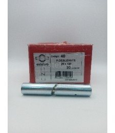 Pernio Nudo Deslizante 20x120 Cementado | Herrajes HE