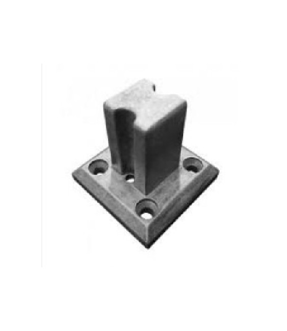 Base Aluminio 30x30 Bruto | Herrajes HE