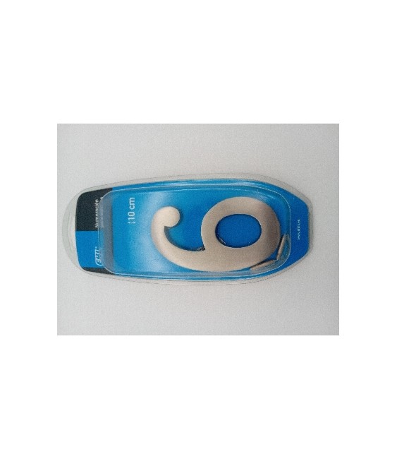 Número 9 Color Plata Alma - Identificación Clara | Herrajes HE