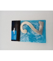 Número 2 Color Plata para Fachadas | Herrajes HE