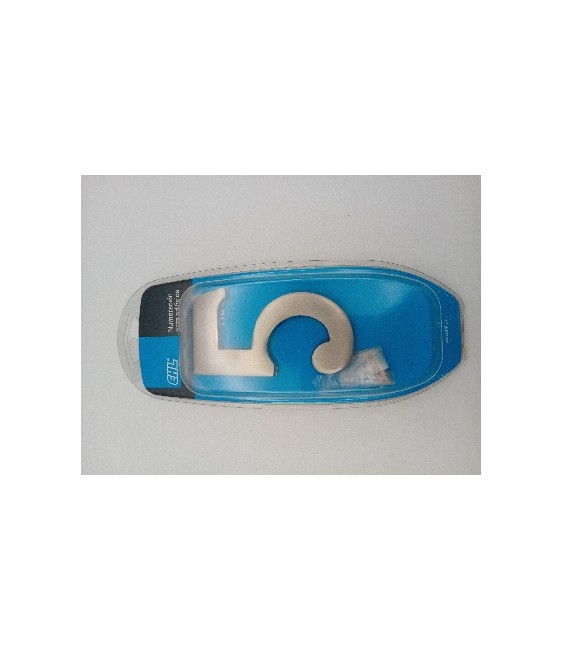 Número 5 Color Plata para Fachadas | Herrajes HE