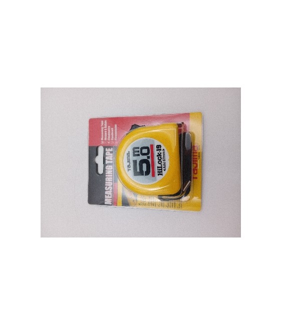 Flexómetro 5m Hi-Lock 19 Tajima - Medición Precisa | Herrajes HE