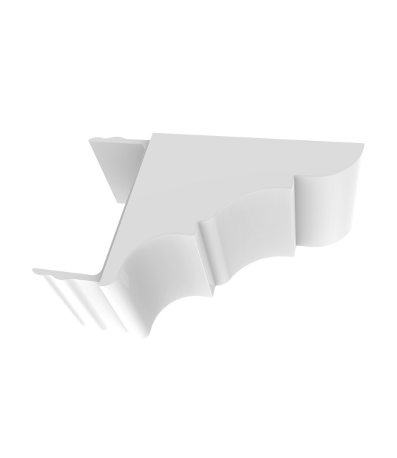 Remate Pérgola Aluminio 60x40 Blanco | Herrajes HE