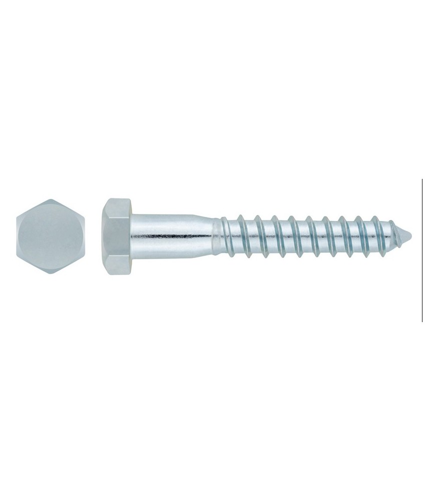 Tornillo Tirafondo Hex. DIN 571 10x90 | Herrajes HE