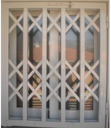 Metros Puerta Ballesta Blanco/Galvanizado | Herrajes HE