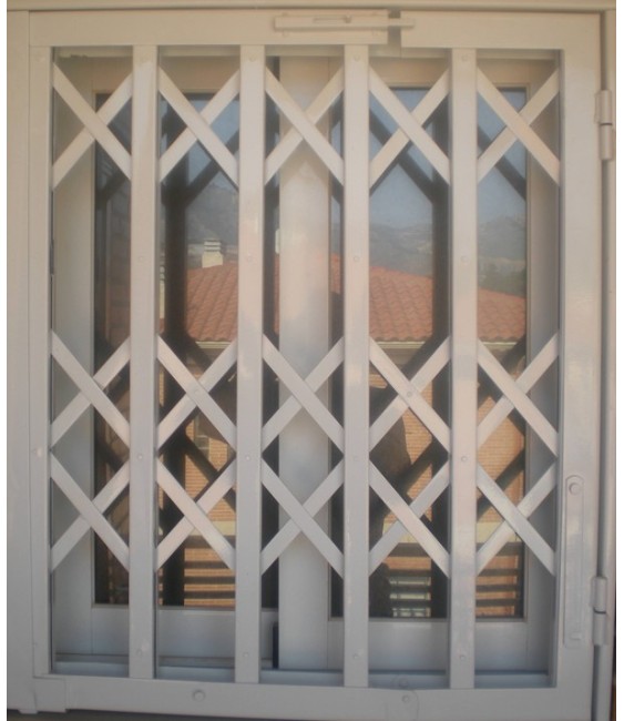 Metros Puerta Ballesta Blanco/Galvanizado | Herrajes HE