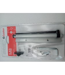 Muelle Brazo Justor Plata para Puertas | Herrajes HE