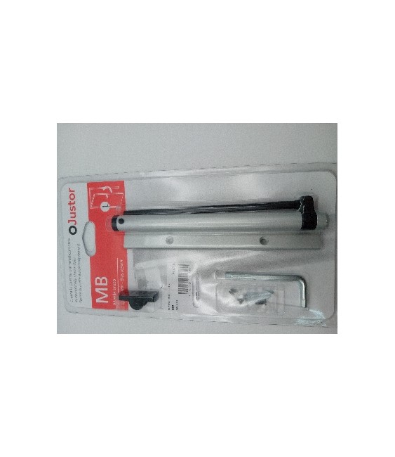 Muelle Brazo Justor Plata para Puertas | Herrajes HE